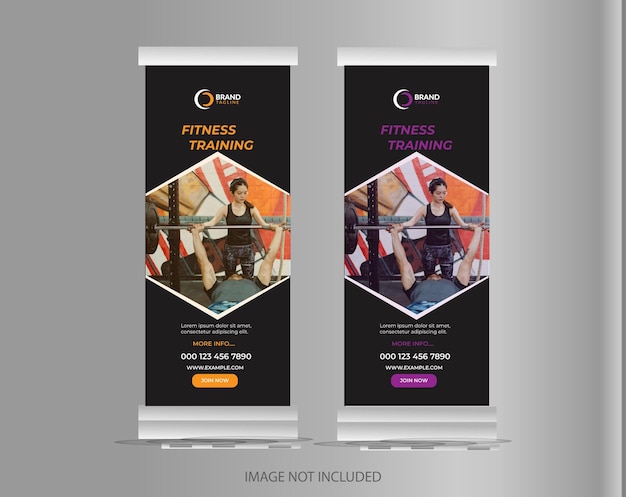 Diseño de banner enrollable