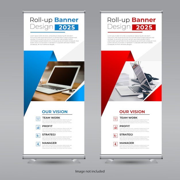 Diseño de banner enrollable