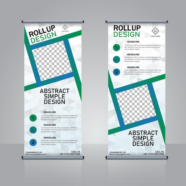Diseño de banner enrollable