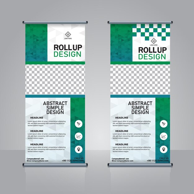 Diseño de banner enrollable