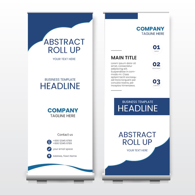 Diseño de banner enrollable