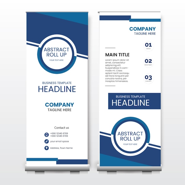 Diseño de banner enrollable