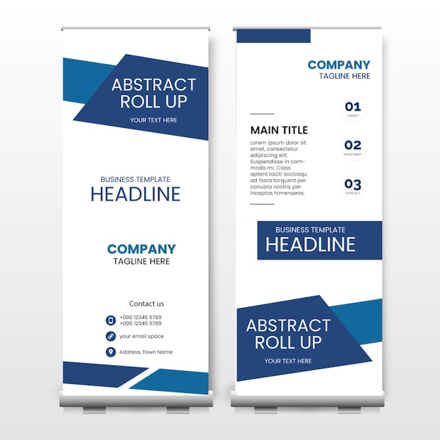 Diseño de banner enrollable