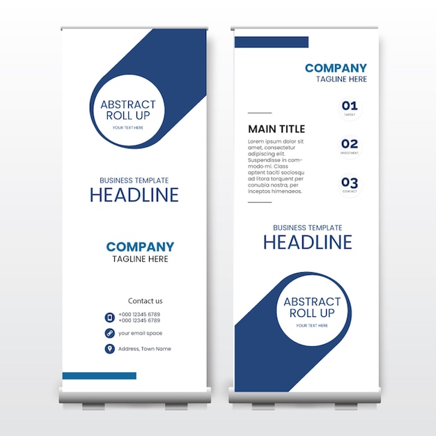 Diseño de banner enrollable