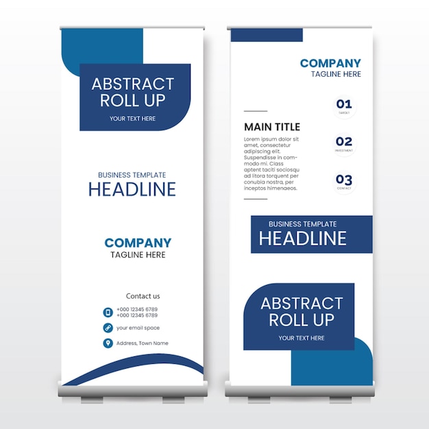 Diseño de banner enrollable