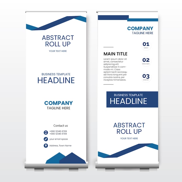 Diseño de banner enrollable