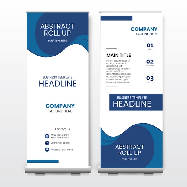 Diseño de banner enrollable