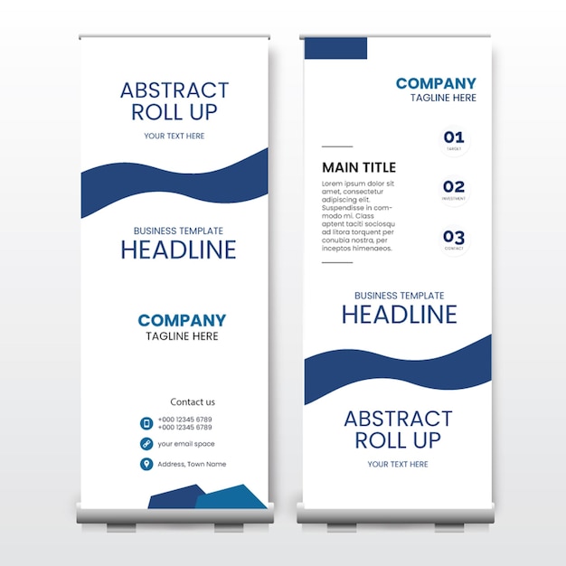 Diseño de banner enrollable