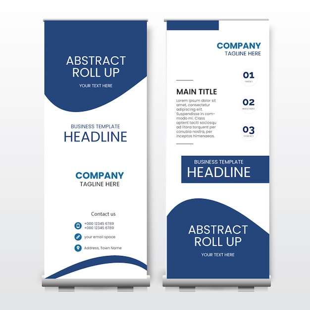 Diseño de banner enrollable