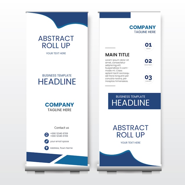 Diseño de banner enrollable