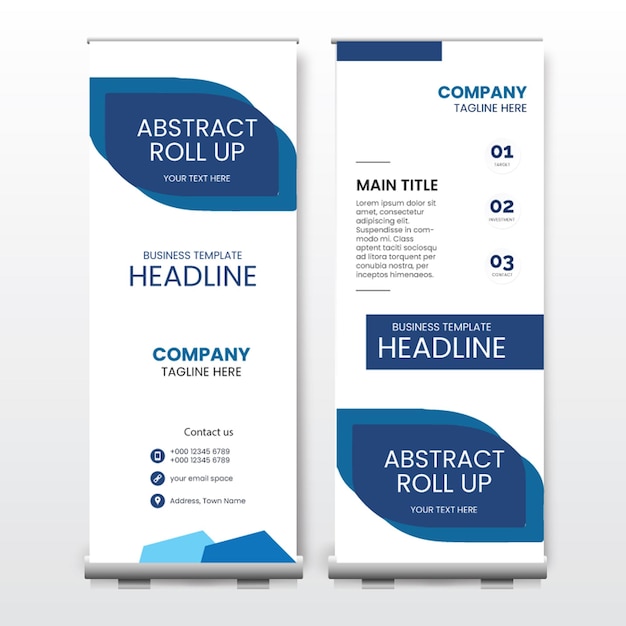 Diseño de banner enrollable