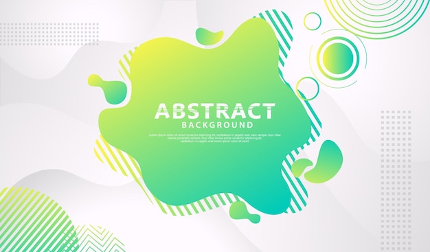 Diseño de banner de estilo dinámico con elementos de gradiente de color fluido
