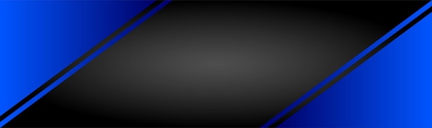 Diseño de banner de fondo de color negro con ilustración de vector degradado