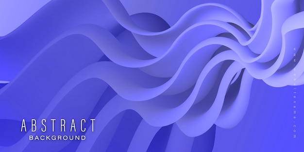 Diseño de banner de fondo de efecto 3D de color neón fluido abstracto multipropósito