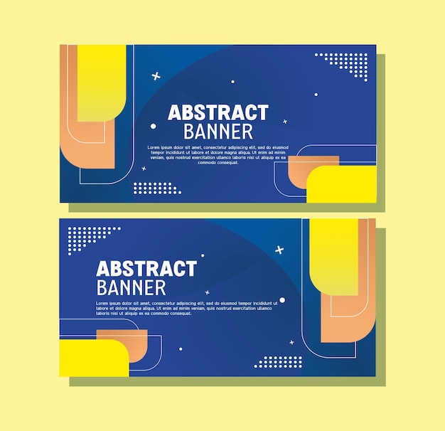 Diseño de banner de fondo moderno abstracto