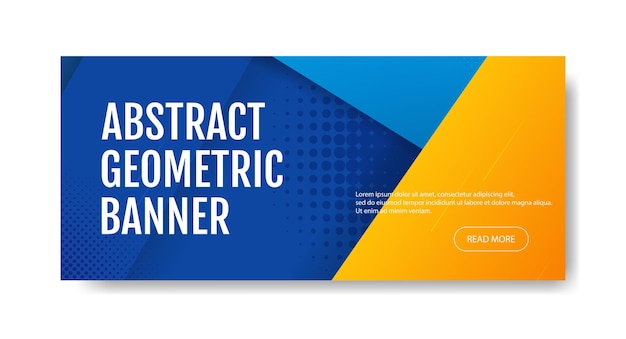Diseño de banner geométrico abstracto Fondos geométricos ilustración vectorial