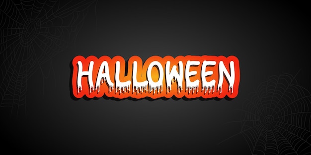 Diseño de banner de Halloween