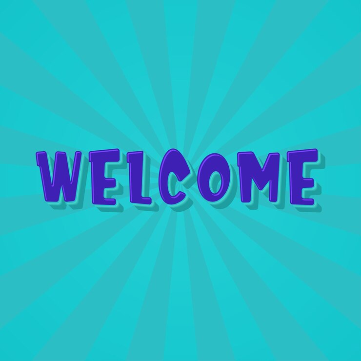 Vector diseño de banner de letras 3d 'bienvenido' creativo