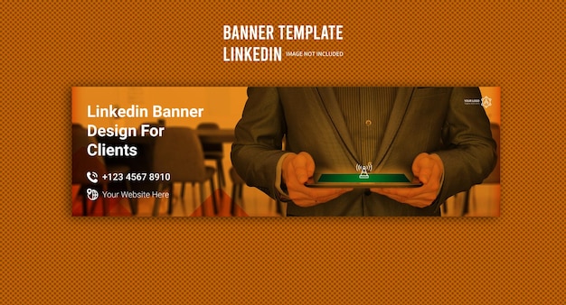 Diseño de banner de LinkedIn para clientes Plantillas Premium