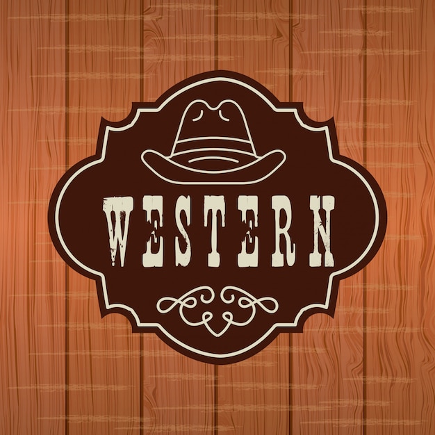 diseño de banner occidental