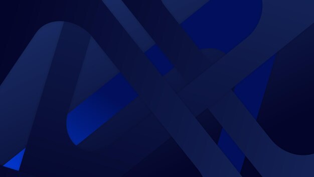 Diseño de banner con patrón de rayas diagonales azul oscuro Fondo azul oscuro Fondo de presentación abstracta de curva de rayas de línea moderna