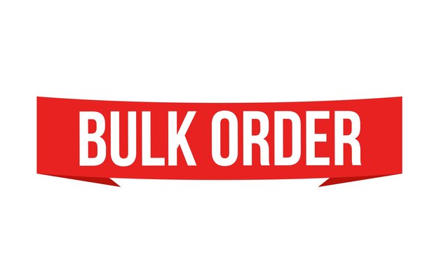 Diseño de banner de pedido en masa Icono de pedido en massa Ilustración vectorial de estilo plano