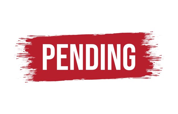 diseño de banner pendiente icono pendiente ilustración vectorial de estilo plano