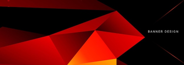 Diseño de banner de plantilla de patrón de colores de diseño geométrico abstracto