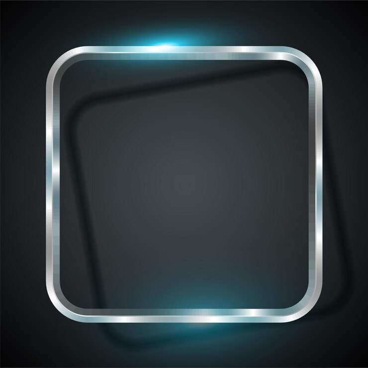 Vector diseño de banner plateado