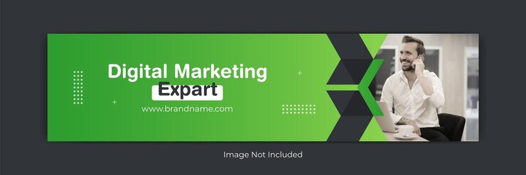 Diseño de banner de portada de LinkedIn de marketing digital