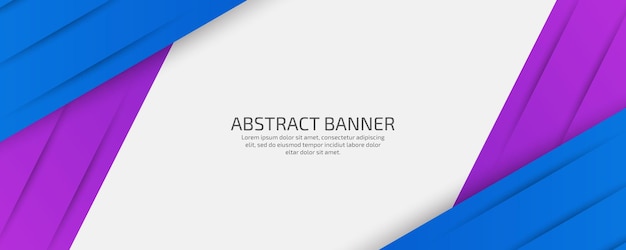 Diseño de banner de presentación de estilo empresarial geométrico