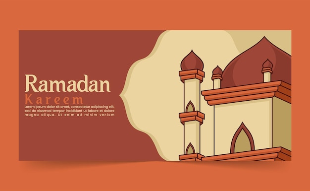 Vector diseño de banner de ramadán