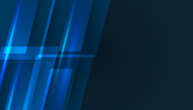 Diseño de banner vectorial, tecnología de ilustración con patrón geométrico sobre fondo azul oscuro. Concepto moderno de tecnología digital de alta tecnología. Comunicación de internet abstracta, diseño de tecnología de ciencia futura