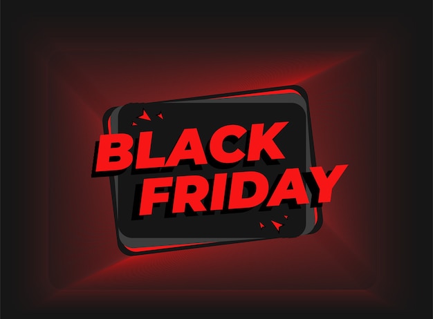 Diseño de banner de viernes negro en color rojo y negro, use esta plantilla para aumentar sus ventas de productos de descuento o promoción en el sitio web y el mercado
