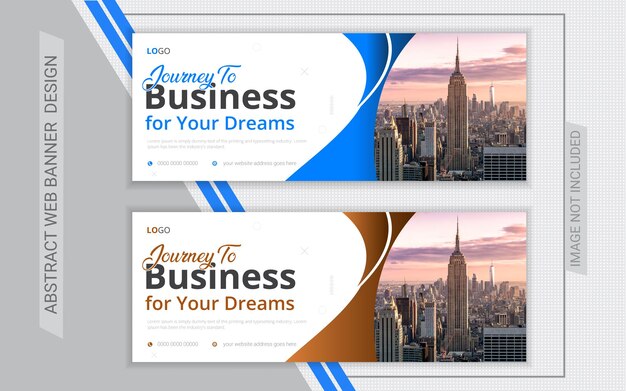 Diseño de banner web elegante y atractivo