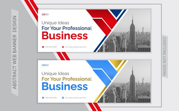 Diseño de banner web elegante y atractivo