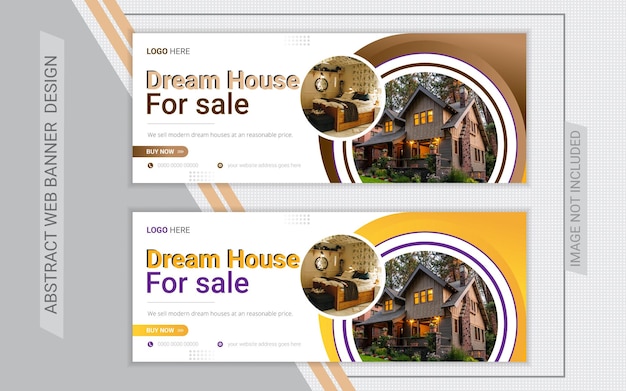 Diseño de banner web elegante y atractivo