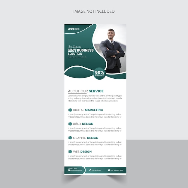Diseño de banners acumulativos de negocios de vector libre para marketing