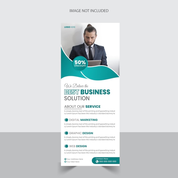 Diseño de banners acumulativos de negocios de vector libre para marketing