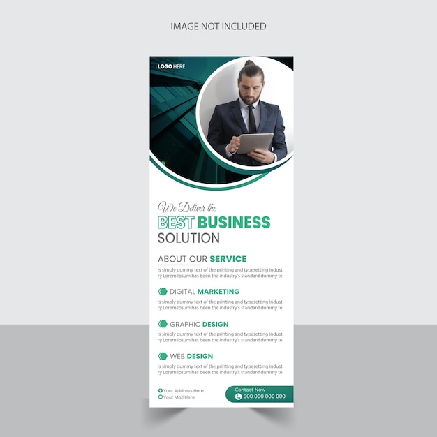 Diseño de banners acumulativos de negocios de vector libre para marketing