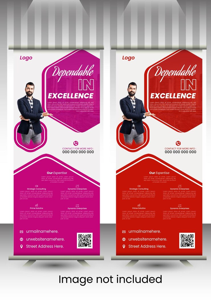 Diseño de banners corporativos enrollables