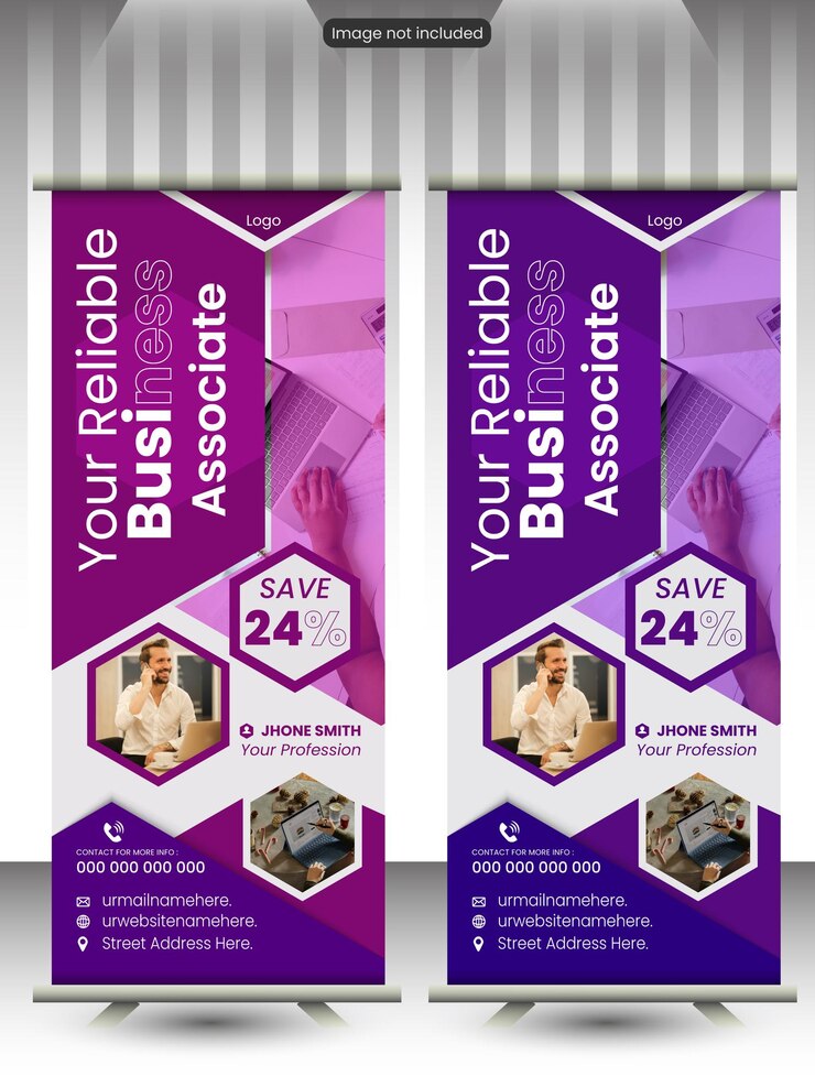 Diseño de banners corporativos enrollables