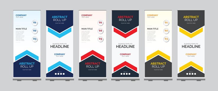 Diseño de banners corporativos enrollados
