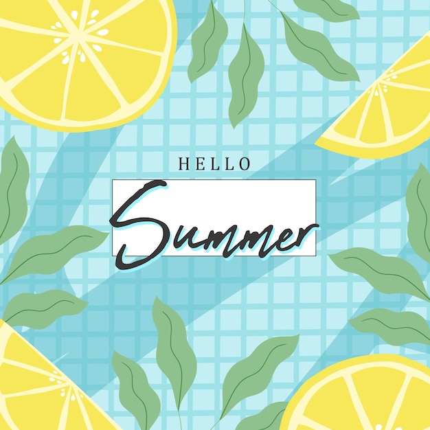 Diseño de banners de diseño de fondo de verano colorido
