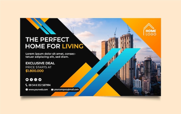 Diseño de banners inmobiliarios