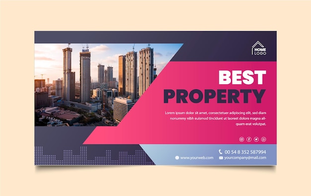 Diseño de banners inmobiliarios