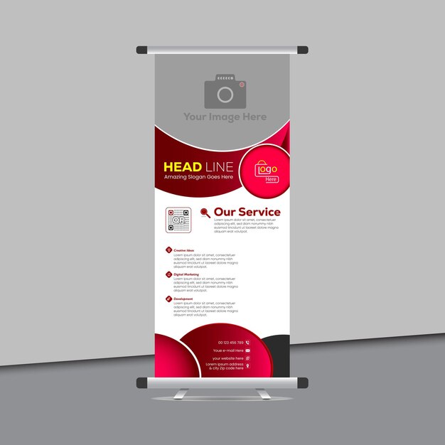 Diseño de banners de marketing digital enrollado X banners