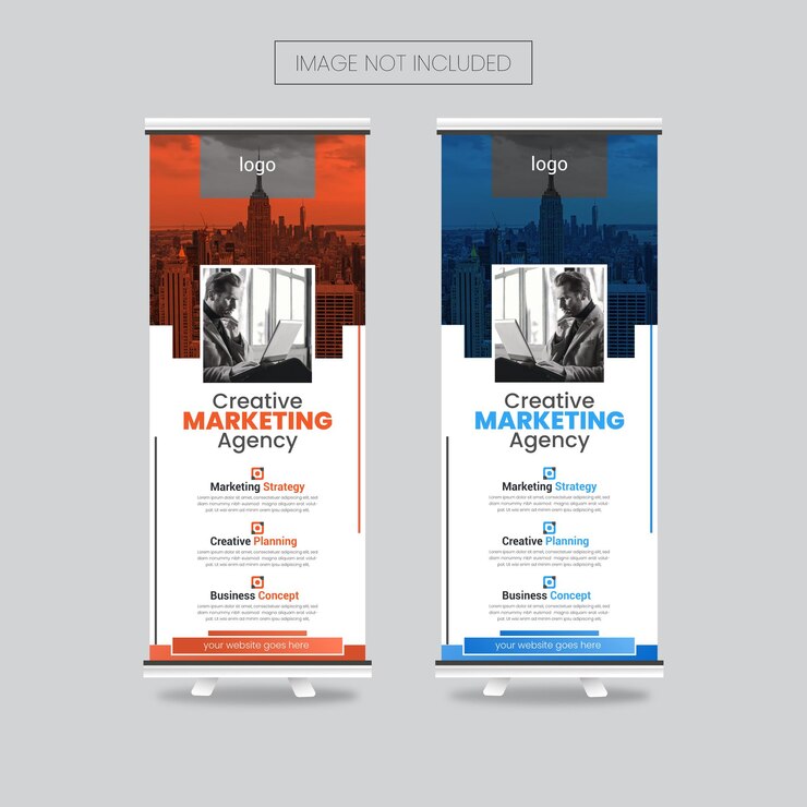 Diseño de banners de negocios corporativos de vector