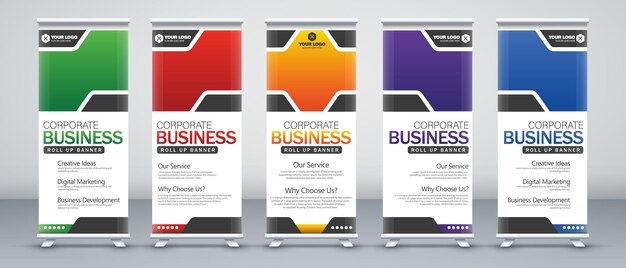 Diseño de banners de negocios para eventos de negocios reuniones anuales presentaciones de marketing