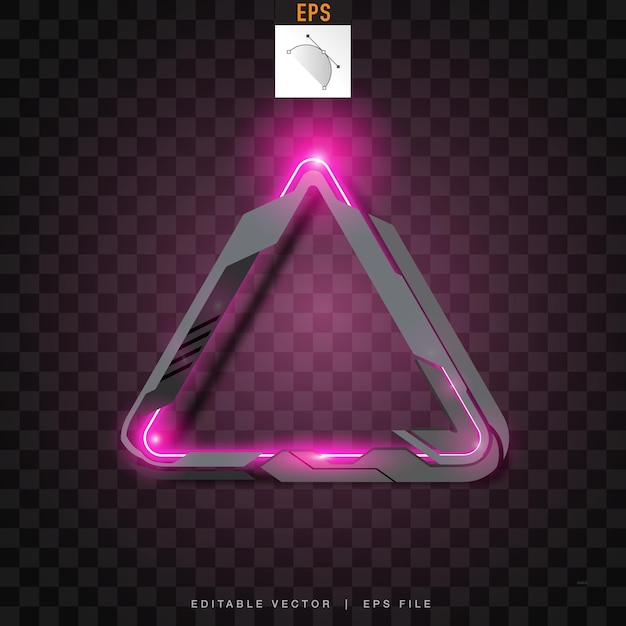 Diseño de banners de tecnología vectorial de triángulos
